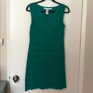 Max Studio emerald green dress knee length